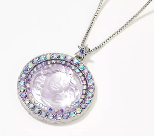 Kirks Folly AB Crystal Dream Angel Adjustable Necklace SilverTone #52 - Picture 1 of 7