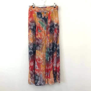 Soft Surroundings Jardin D’eau Full Maxi Skirt Butterfly Batik Watercolor Small - Picture 1 of 3