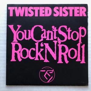 TWISTED SISTER You Can't Stop Rock 'N' Roll 1983 UK 7" Poster Sleeve DEE SNIDER - Picture 1 of 5