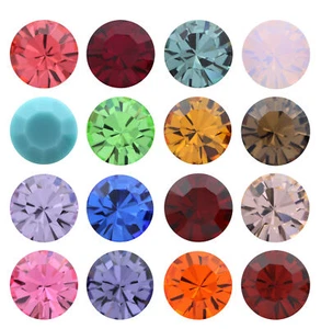 Genuine PRECIOSA 431 11 615 Chaton MAXIMA Round Stones Crystals Many Colors - Picture 1 of 19