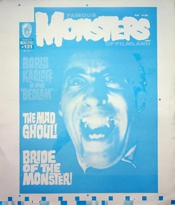 Famous Monsters of Filmland #131 Pub Master CHRISTOPHER LEE Cover Proof 1977 #WA - Picture 1 of 2