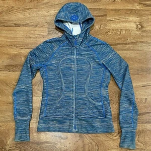 Lululemon Scuba Hoodie Size 6 We Are From Space Polar Cream Blue - Picture 1 of 8