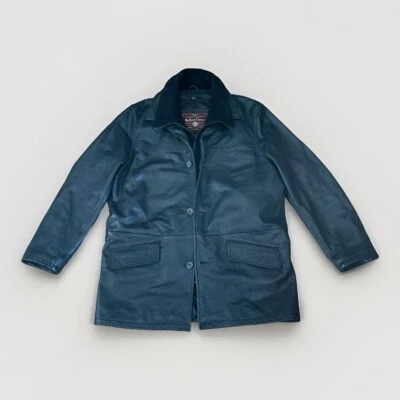 Marlboro Classics Vintage 90s Heavy Leather Jacket c/w Removable Lining Size XXL - Image 1 of 4