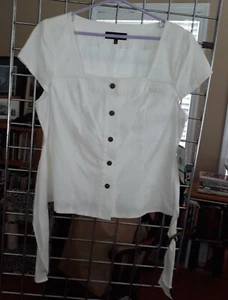 Jones of New York Signature White blouse  Sz Large - Picture 1 of 3