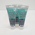 3x 300g Tubes Wall Tile Adhesive & Grout White Ready Mixed Waterproof Anti Mould