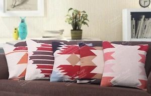 Custodia cuscino navetta tessuto a mano cotone taglio set 5 set di 45x45 cm set lancio decorativo - Foto 1 di 7