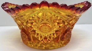 Vintage LE Smith amberina bowl - Picture 1 of 8