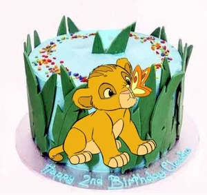 Edible Simba The Lion King Icing Cake Topper CakeImage Decoration Birthday Party - Picture 1 of 6