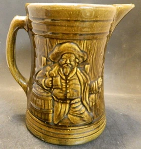 Vintage Brown McCoy Pirate Buccaneer Tankard Pitcher 8.13" x 6" Excellent Cond - Picture 1 of 11