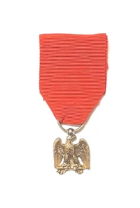 Medalla de Veteranos Primer Imperio Águila de Bronce con Cinta Roja - Imagen 1 de 2