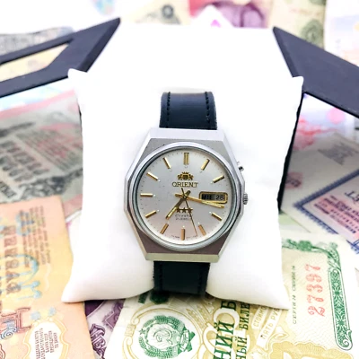🔥 Wrist watch Orient Automatic Calendar Crystal AAA Japan Vintage Service 🛠 - Image 1 of 4