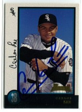 CARLOS LEE 1998 Bowman Baseball AUTO Authentic Autograph #428