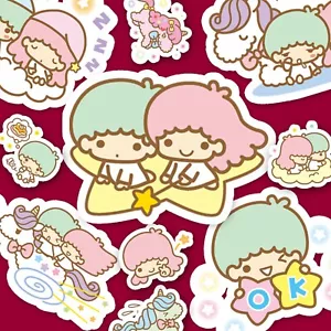 Adesivi Little Twin Stars, adesivi SANRIO, adesivi diario e planner Kawaii - Foto 1 di 5
