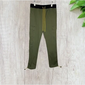 Men’s Army Green YOUNG & RECKLESS Drawstring Exploit Cargo Pants Size Small - Picture 1 of 7