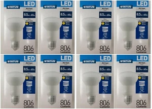 8 x 8.5w = 60w LED Reflector Spot Light Bulb Lamp ES Screw In R63 Warm White - Picture 1 of 14