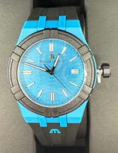 Maurice Lacroix Aikon Tide Blue/Black AI2008-80080-300-0 - Picture 1 of 1