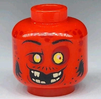 NUEVO LEGO® Minifigura Cabeza Parte Colmillos Rojos Nexo Caballeros 70323 Contador Duende Foto 1 de 2