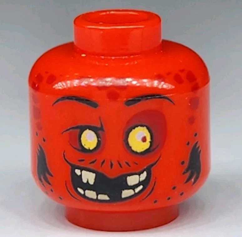 NUEVO LEGO® Minifigura Cabeza Parte Colmillos Rojos Nexo Caballeros 70323 Contador Duende Foto 1 de 2