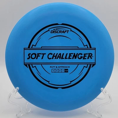 Discraft Soft Challenger Putter Blue Disc Golf Putt & Approach - Image 1 of 3