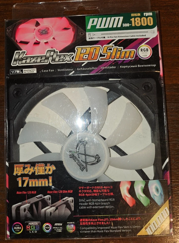 Kaze Flex Slim PWM, 120mm, PWM 300-1800RPM Brand new - Image 1 of 2