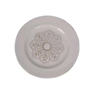 Royal Crown Derby Bone China Placa XXIII Medallón de Oro Floral Inglaterra 8" - Imagen 1 de 5