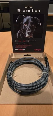 AudioQuest Black Lab 3 m | 10' 0" Subwoofer Audio Interconnect - Image 1 of 4
