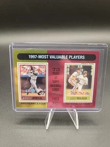 2024 Topps Heritage High Number Chrome - MVP Ken Griffey Jr, Larry Walker #200 - Foto 1 di 3