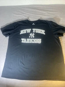 Men New York Yankees Activewear T-Shirt Adult 2XL Blue Short Sleeve Fanatics MLB - Picture 1 of 16