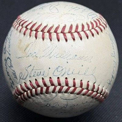 1950 Boston Red Sox Ted Williams Team Signed Baseball 26 Autos HOF Dimaggio - Image 1 of 4