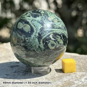 A-grade kambaba jasper sphere, polished from madagascar, genuine specimen with - Picture 1 of 1