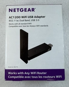 Netgear (A6210) AC1200 WiFi USB Adapter 802.11 ac Dual Band USB 3.0 - Zdjęcie 1 z 5