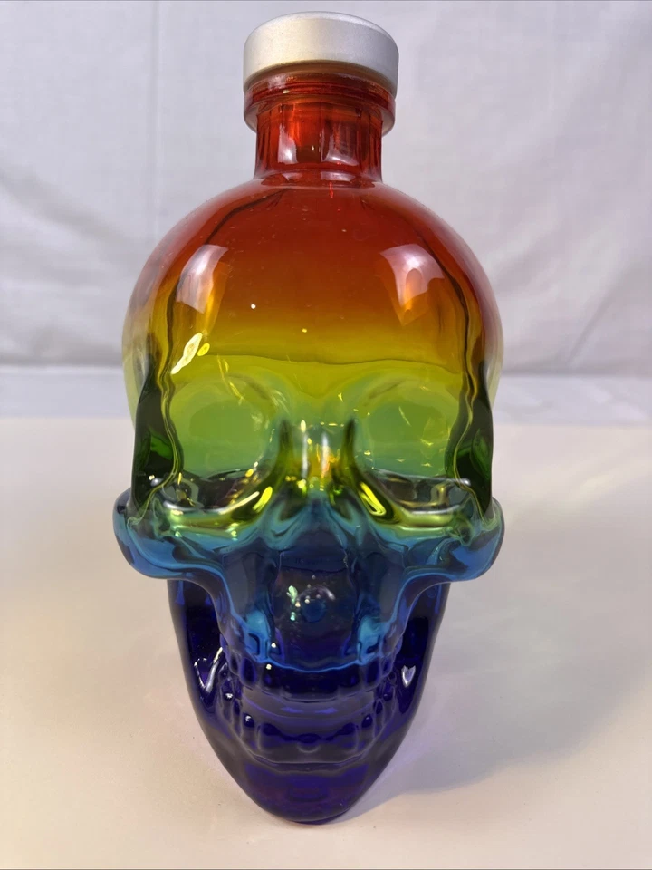 Crystal Head Vodka Botella Arco Iris Vacía Calavera 750 ml. Como nuevo Foto 1 de 4