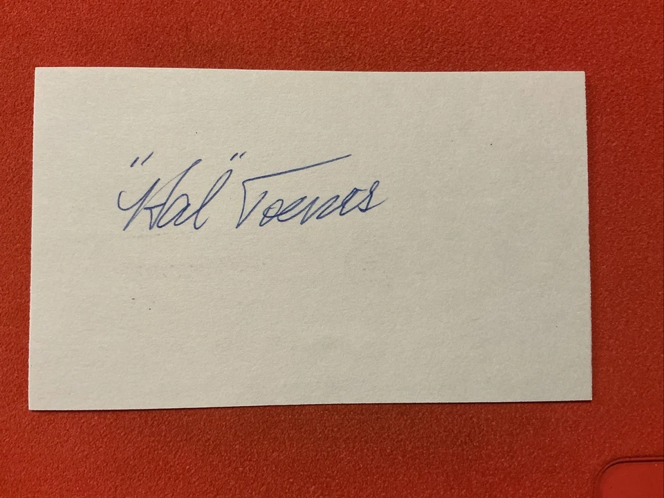 Hal Toenes 🔥🔥MLB 1947 Washington Senators🔥🔥AUTOGRAPH 🔥🔥 - Image 1 of 1