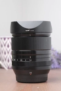 FUJIFILM XF 33mm f/1.4 R LM WR Prime Lens With Hood - Picture 1 of 6