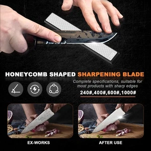 4Pcs Sharpening Stones Kit Diamond Knife Sharpening Stones Set Wear stccI - Picture 1 of 11