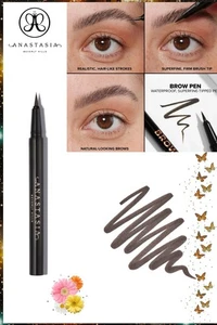 Pluma para cejas ANASTASIA BEVERLY HILLS marrón oscuro 0,017 oz nueva - Imagen 1 de 3