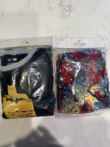 NWT Gap Kids Boys Marvel pajamas/Batman Size 14. Long Sleeves - Picture 1 of 5