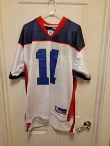 Drew Bledsoe Buffalo Bills Football Reebok Size L Jersey NFL White - Picture 1 of 2
