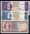 3 Bankonotes South Africa 1,2,5 rand 1961 / 1969 muy rare Nc RR