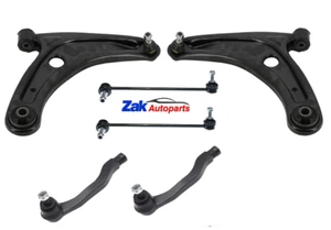 FOR HONDA JAZZ 02-08 FRONT SUSPENSION WISHBONE ARMS +LINKS + TRACK ROD ENDS - Picture 1 of 1