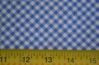 By 1/2 Yd, Blue Diagonal Gingham Fabric Kaufman/Zimmerman/Sweet Pickins, M8899