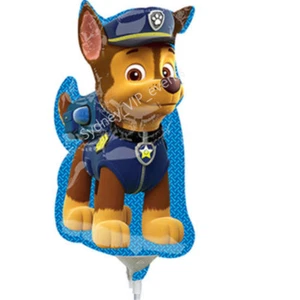 MINI SHAPE PAW PATROL CHASE (FLAT) BIRTHDAY PARTY FOIL BALLOON AIR HEAT SEALING - Picture 1 of 1