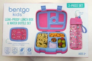Bentgo Kids Regenbogen Auslaufsicher Brotdose & Trinkflasche Set Neu - Bild 1 von 4