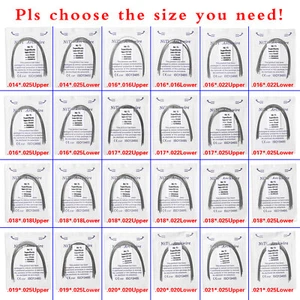 1 Beutel Dental Kieferorthopädisch Superelastisch Niti Rechteckbogen Drähte Hohlform - Bild 1 von 98