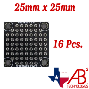 16 Pcs Black PCB Proto / Perf Boards Double Sided 25mm x 25mm (Panel of 16) - Picture 1 of 4