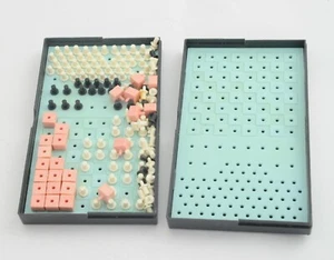 Vintage Soviet Battleship Naval Battle Board Game Pocket Format USSR Russia - Picture 1 of 6