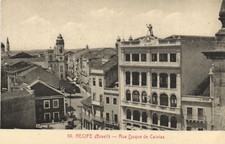 PC CPA BRAZIL, RECIFE, RUA DUQUE DE CAIXIAS, VINTAGE POSTCARD (b8172)