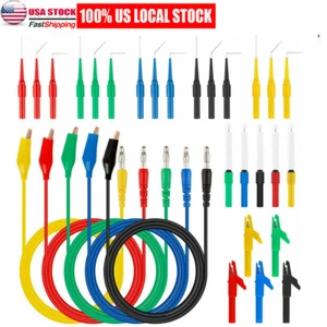30x Automotive Back Probe Kit Identified Probe Tool Multimeter Test Leads Wire - Picture 1 of 10