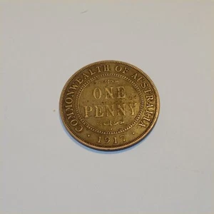 1917 Australian Penny KGV - Picture 1 of 2