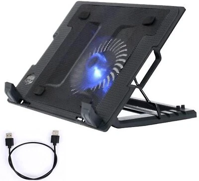 BASE SUPPORTO RAFFREDDAMENTO PER NOTEBOOK COMPUTER PC PORTATILE 9 - 17" GAMING - Immagine 1 di 4